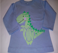 Pack 6 prendas: Remera basica estampa detalles fluo dino